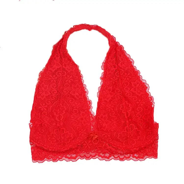 Black Lace Bra No Steel Ring Bra Sexy Fashion Bra Gathered Underwear Bre - Image 9