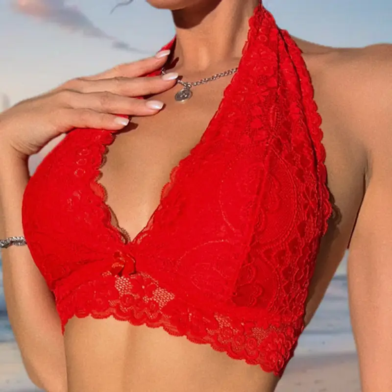 Black Lace Bra No Steel Ring Bra Sexy Fashion Bra Gathered Underwear Bre — feature 16