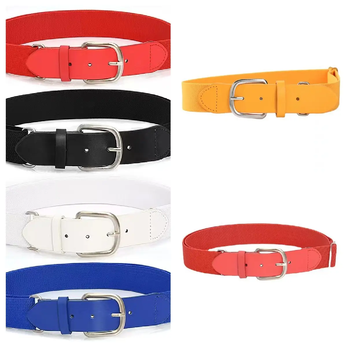 Black Leather Crossbody Belt for Girls Boys Casual Sport