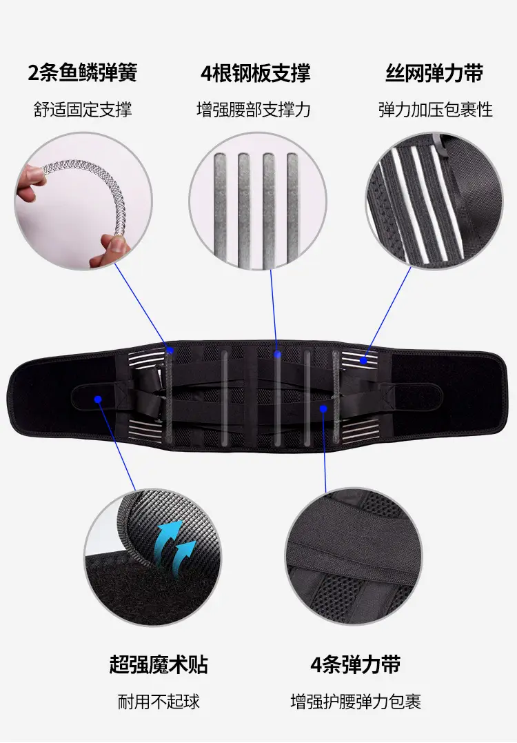 Cross-Body Squat Weightlifting Belt Black 4-Force — feature 5