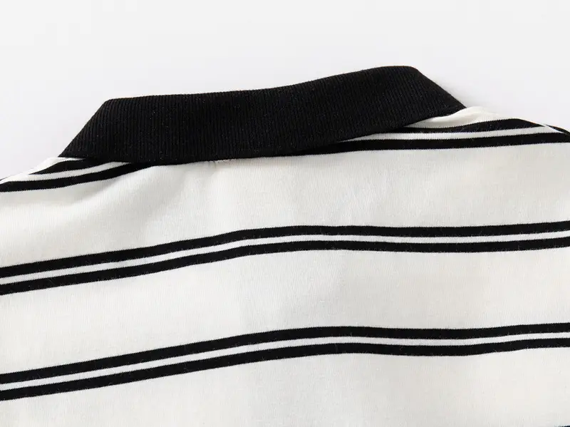 Boys Striped Short Sleeve Polo T-Shirt 2026 — feature 11