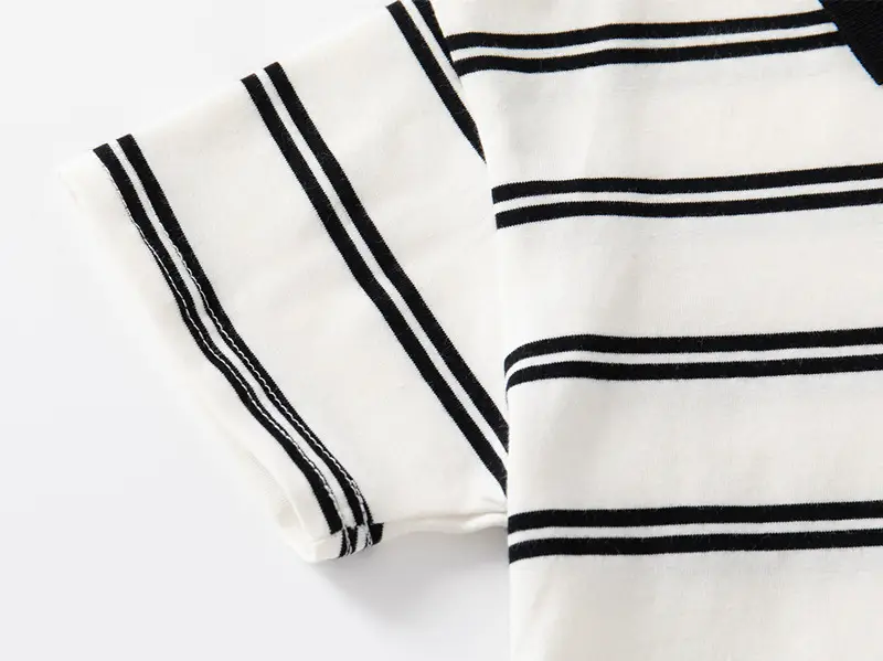 Boys Striped Short Sleeve Polo T-Shirt 2026 — feature 8