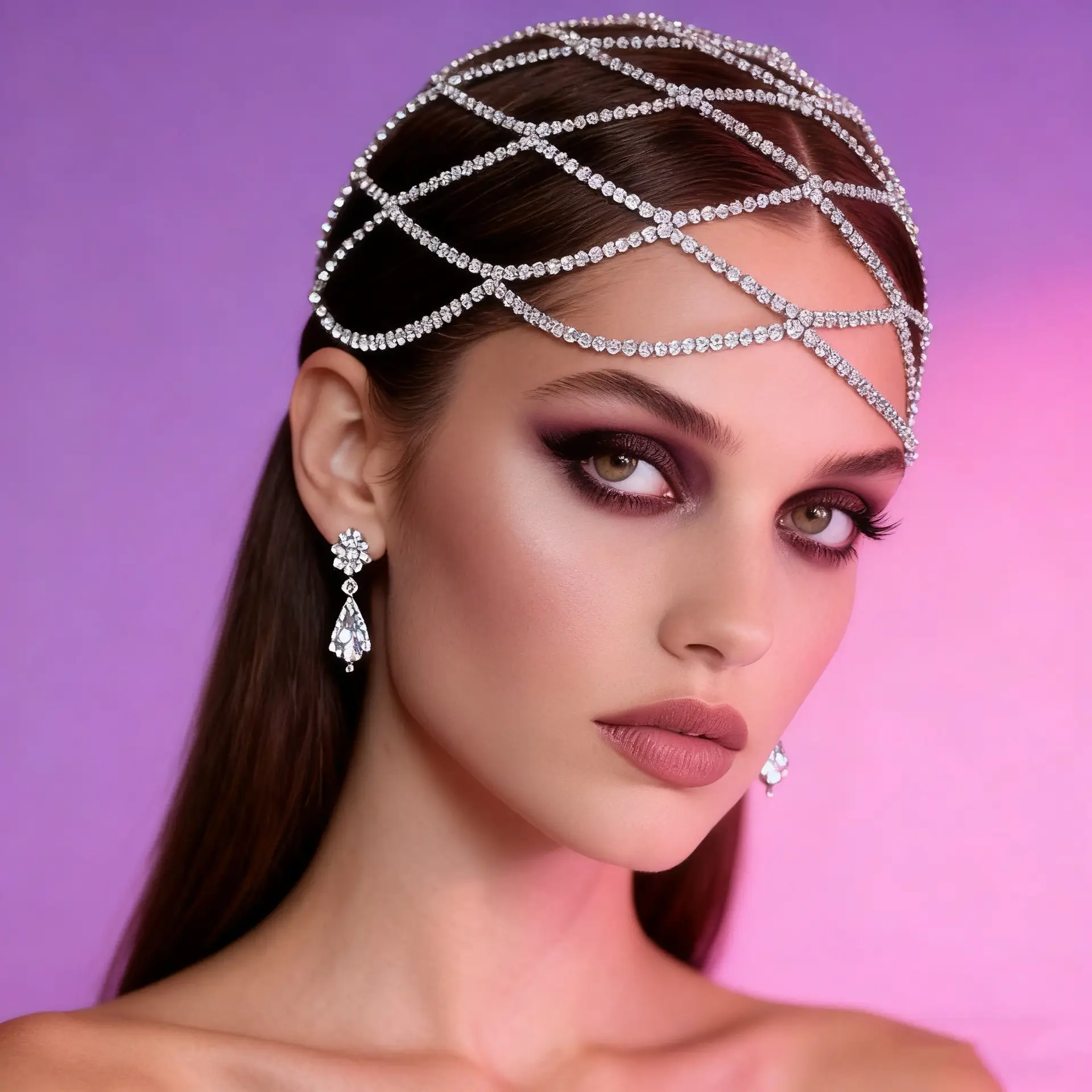 Welding Rhinestone Hair Crown for Women Bridal Headdress — feature 4
