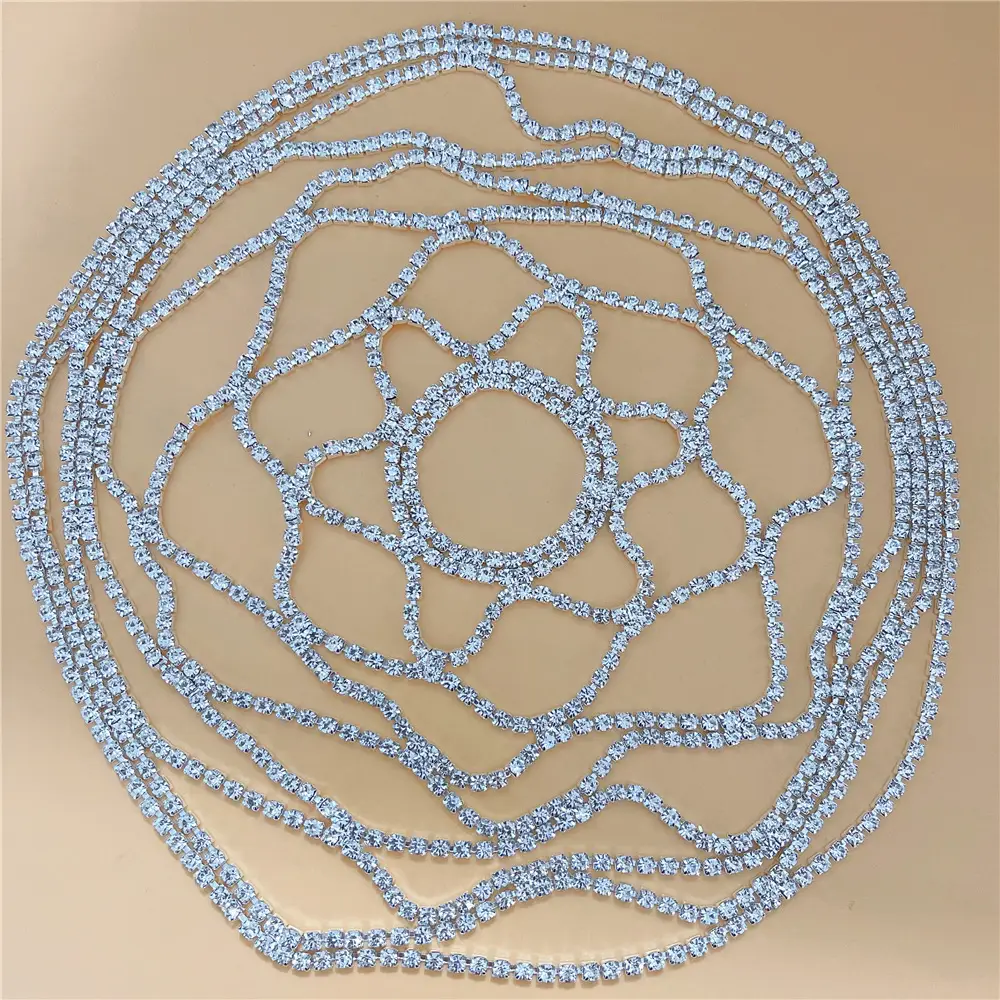 Welding Rhinestone Hair Crown for Women Bridal Headdress — feature 8