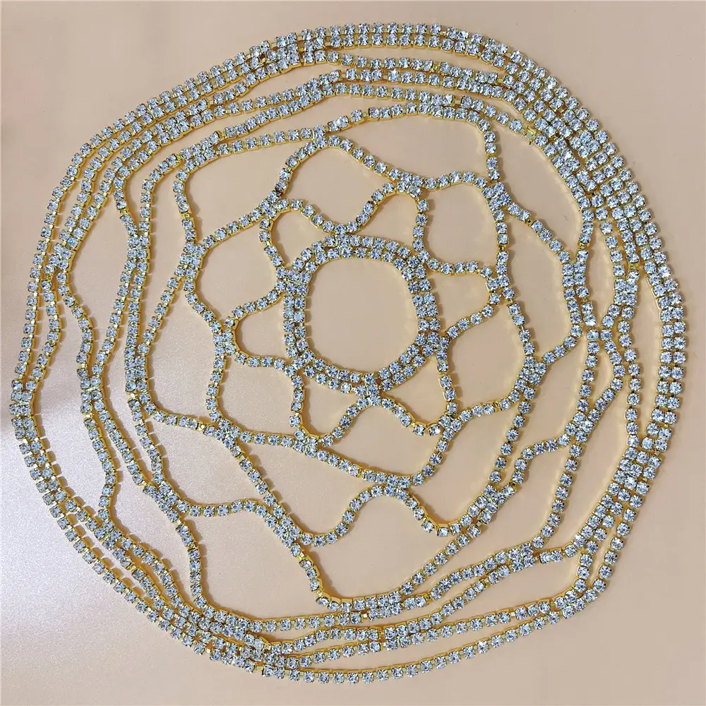 Welding Rhinestone Hair Crown for Women Bridal Headdress — feature 9