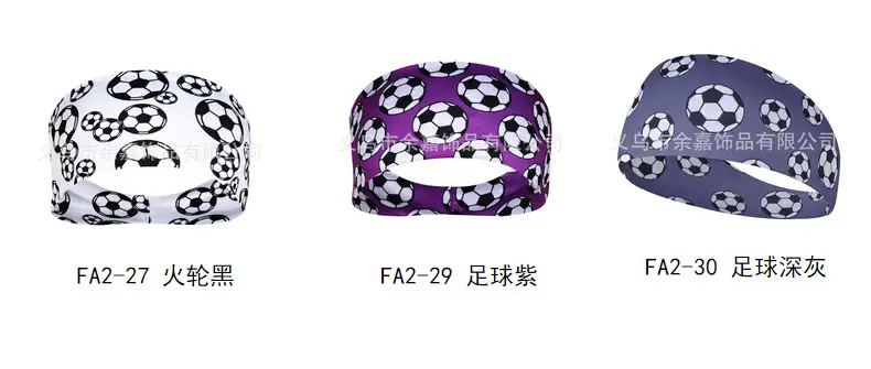 Sports Baseball Headband Yellow Red Stitched Men Women Running Fitness — feature 18