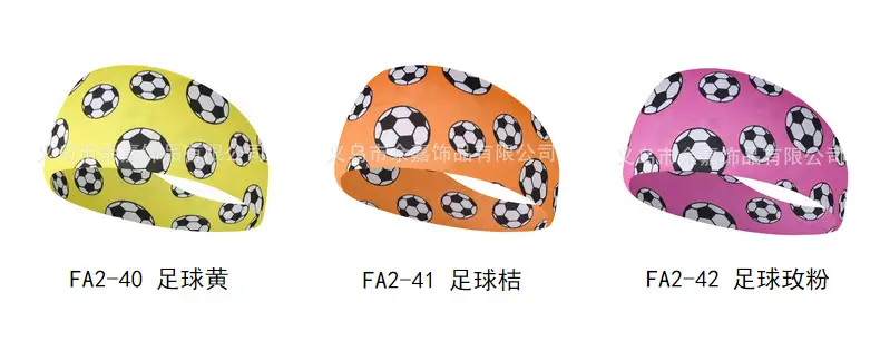 Sports Baseball Headband Yellow Red Stitched Men Women Running Fitness — feature 22