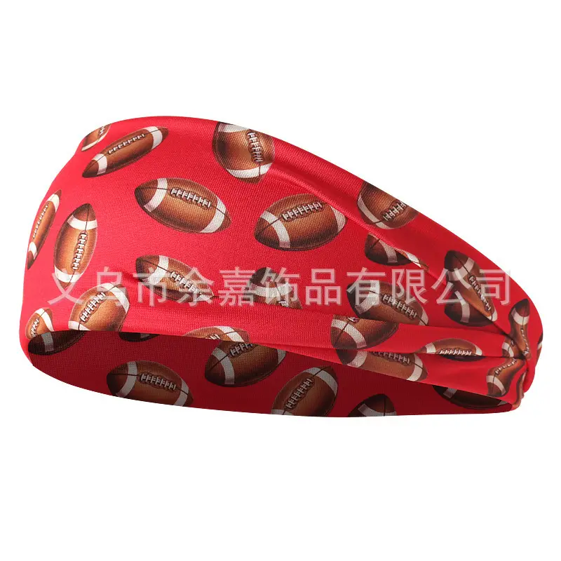 Sports Baseball Headband Yellow Red Stitched Men Women Running Fitness - Image 50