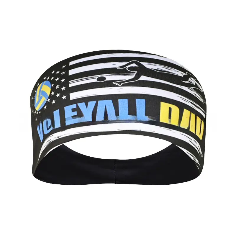 Sports Baseball Headband Yellow Red Stitched Men Women Running Fitness - Image 25