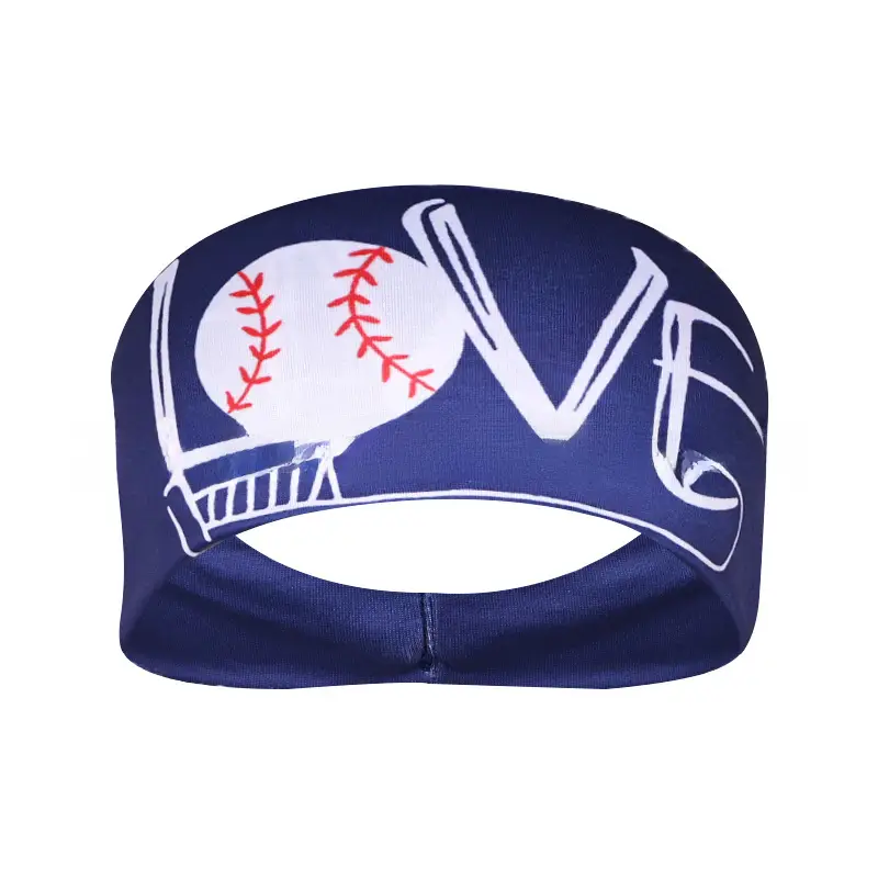 Sports Baseball Headband Yellow Red Stitched Men Women Running Fitness - Image 26