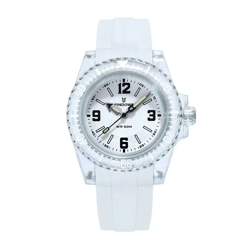 Crystal Watch for Women Men Mint Green Quartz - Image 2