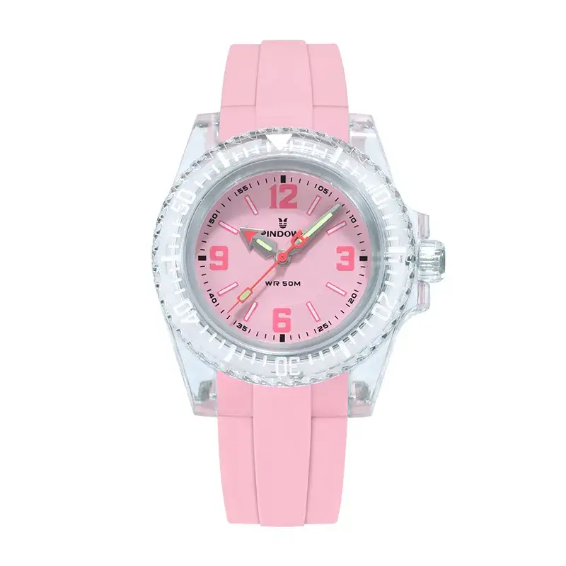 Crystal Watch for Women Men Mint Green Quartz - Image 4