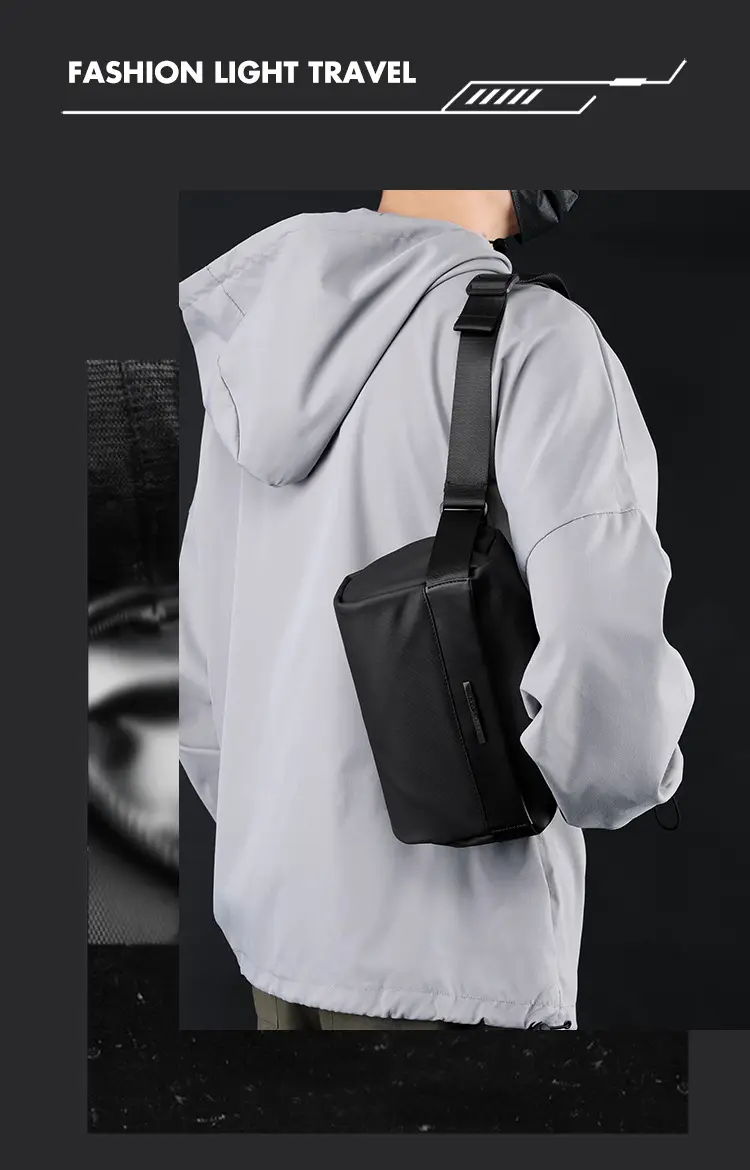 Men's Waterproof Nylon Crossbody Bag Large Capacity — feature 13