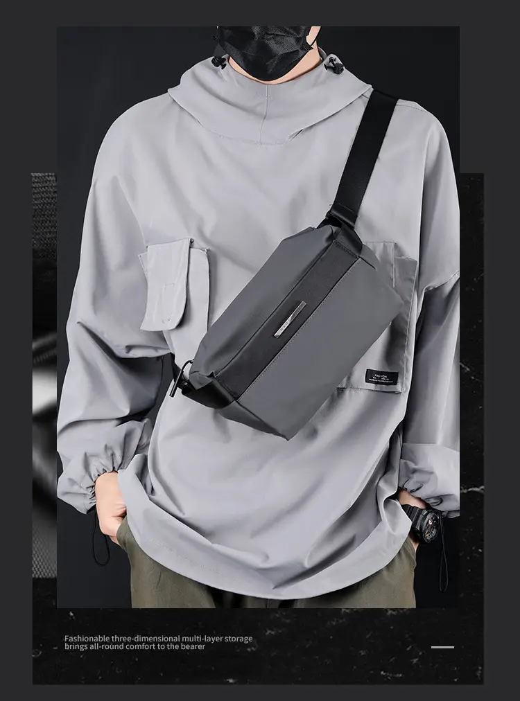 Men's Waterproof Nylon Crossbody Bag Large Capacity — feature 16