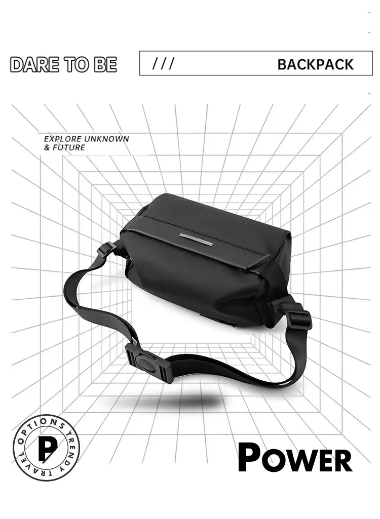 Men's Waterproof Nylon Crossbody Bag Large Capacity — feature 3