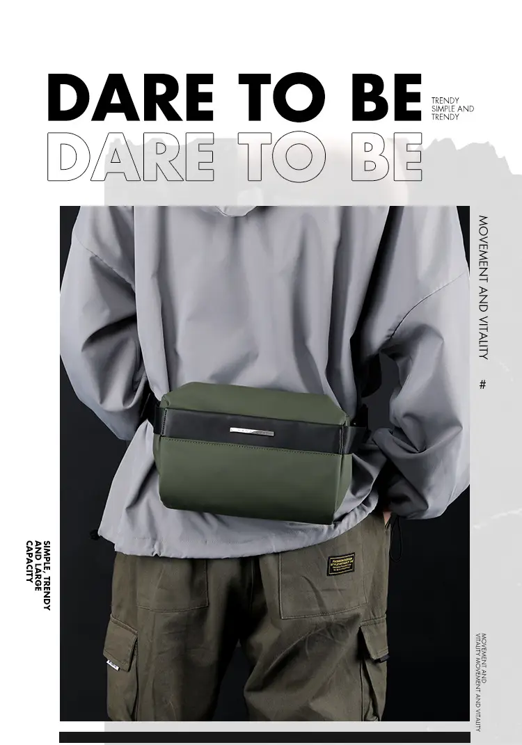 Men's Waterproof Nylon Crossbody Bag Large Capacity — feature 4