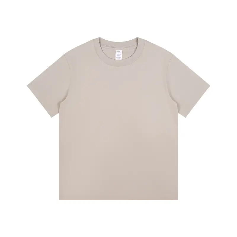 Men Heavy Cotton Brown T-Shirt 230g Round Neck