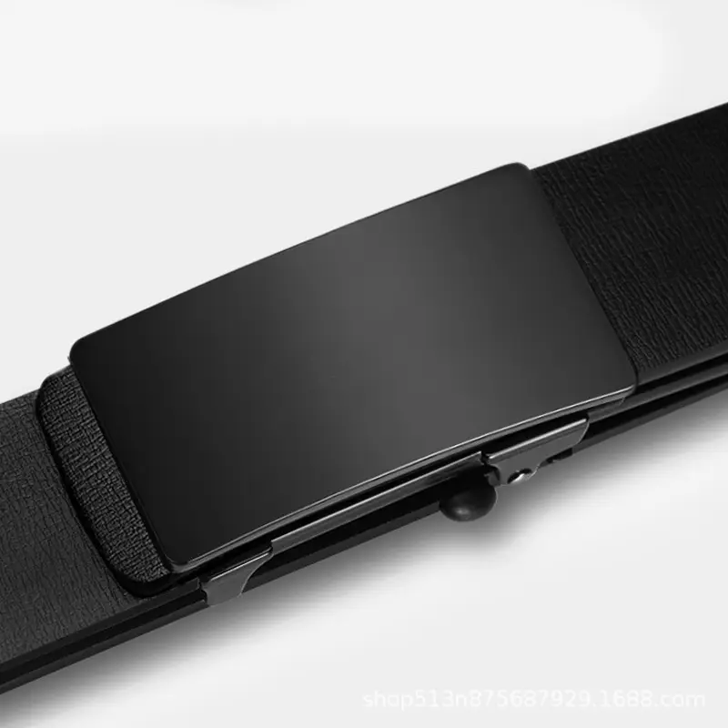 Men's Black Cross-Border Belt Automatic Buckle Business Wear - Image 9