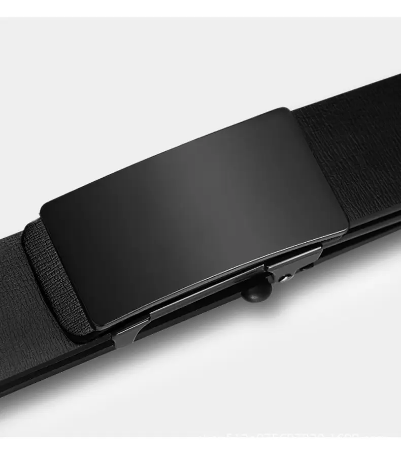 Men's Black Cross-Border Belt Automatic Buckle Business Wear β feature 17