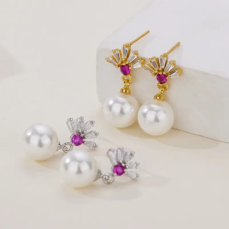 Korean Style Pearl Earrings for Women