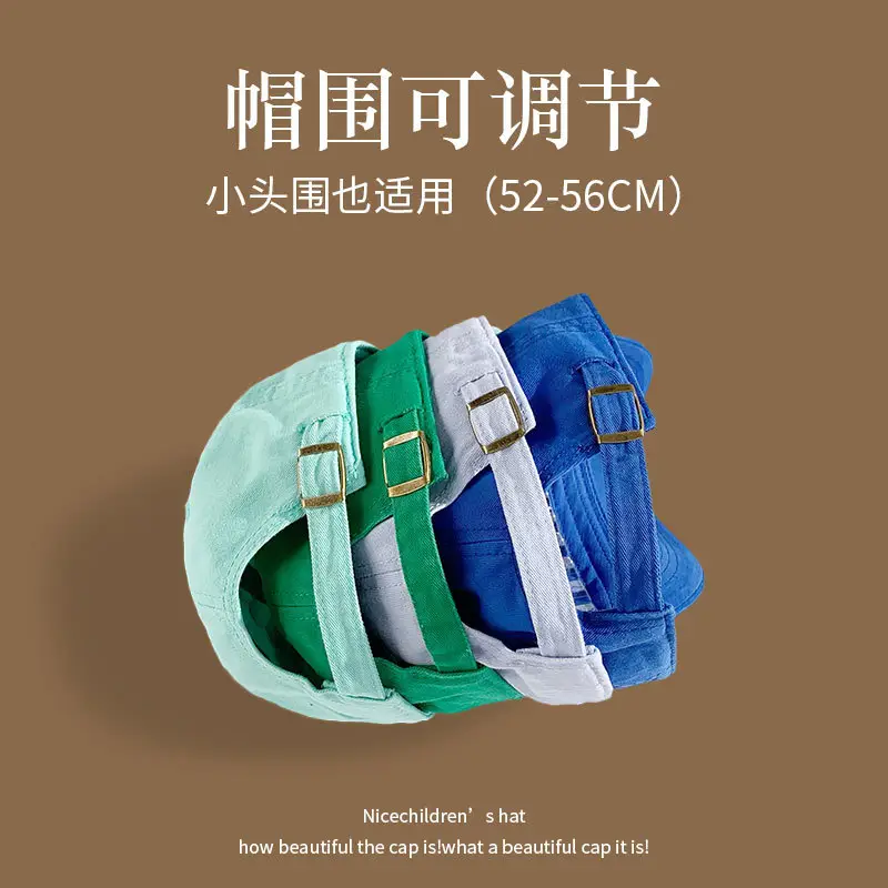 Small Head Circumference Adjustable Baseball Cap Cotton Green Blue - Image 17