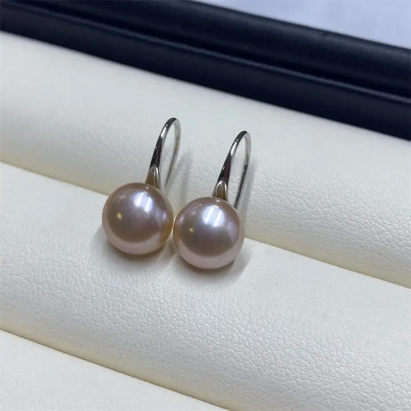Yuhe S925 Sterling Silver Pearl Earrings White