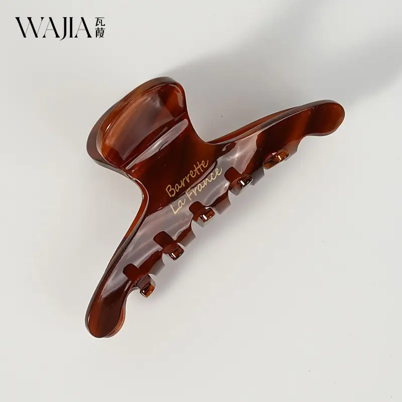 Wajia French High-End Hair Clip Korean France Acetic Acid Shark Clip Half Clip Princess Head Girl - Image 2