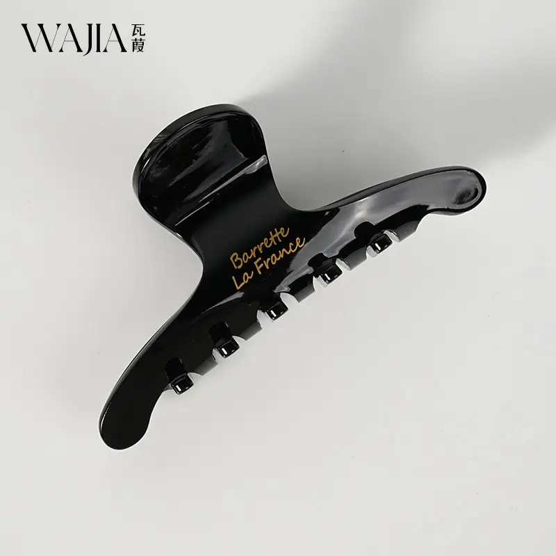 Wajia French High-End Hair Clip Korean France Acetic Acid Shark Clip Half Clip Princess Head Girl - Image 3