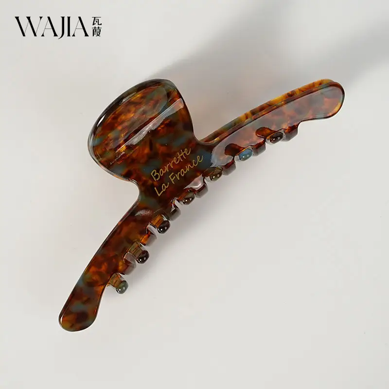 Wajia French High-End Hair Clip Korean France Acetic Acid Shark Clip Half Clip Princess Head Girl - Image 4