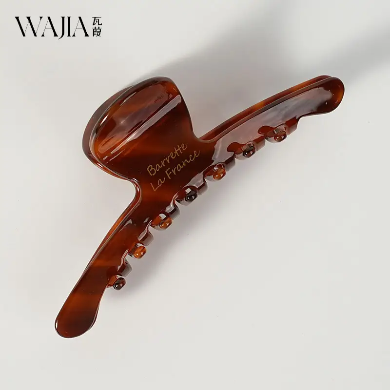 Wajia French High-End Hair Clip Korean France Acetic Acid Shark Clip Half Clip Princess Head Girl - Image 5