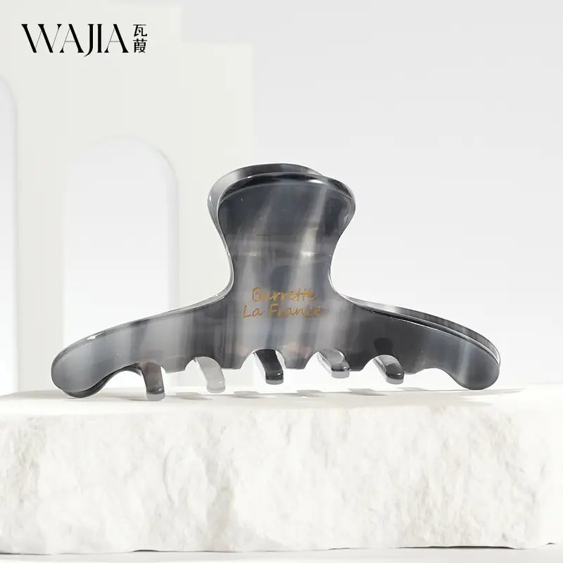 Wajia French High-End Hair Clip Korean France Acetic Acid Shark Clip Half Clip Princess Head Girl - Image 8