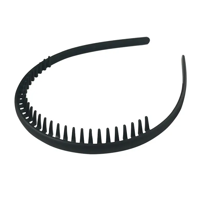 Black Toothed Hair Hoop for Women Summer Makeup Grotto