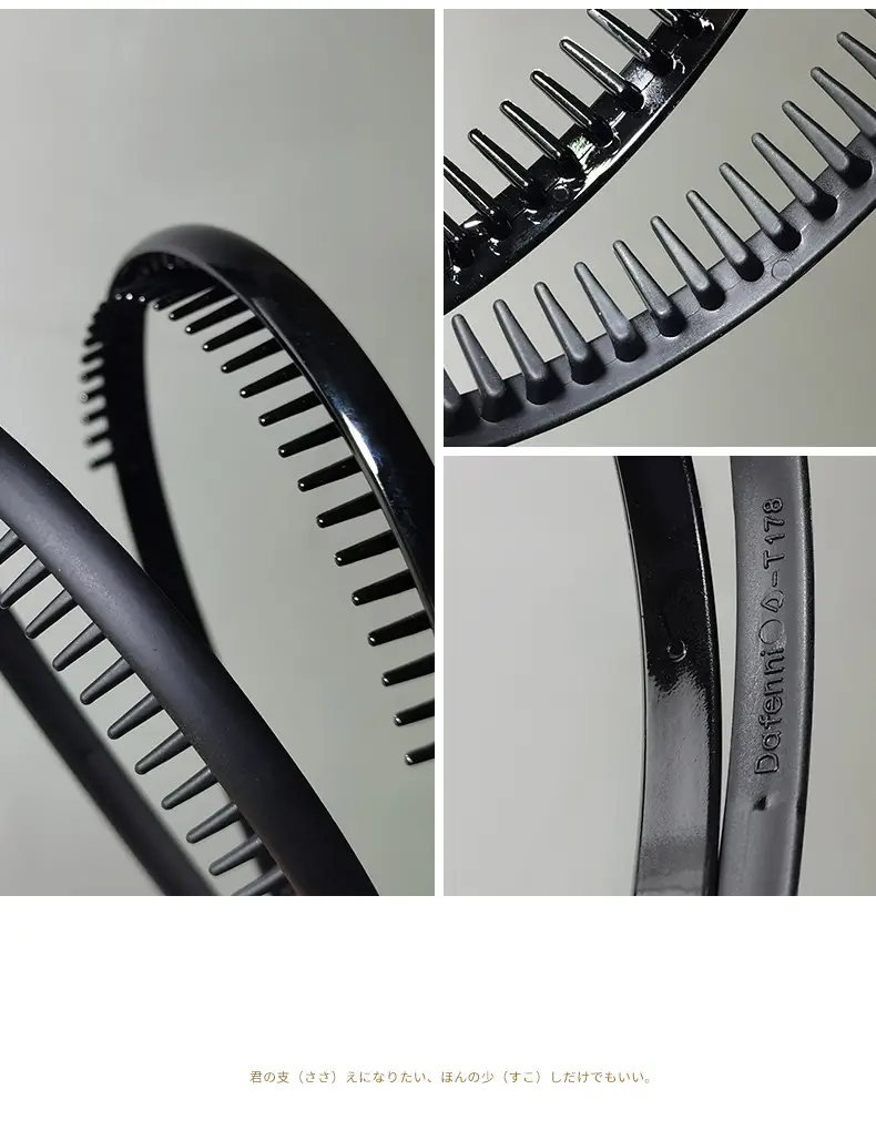 Black Toothed Hair Hoop for Women Summer Makeup Grotto — feature 10