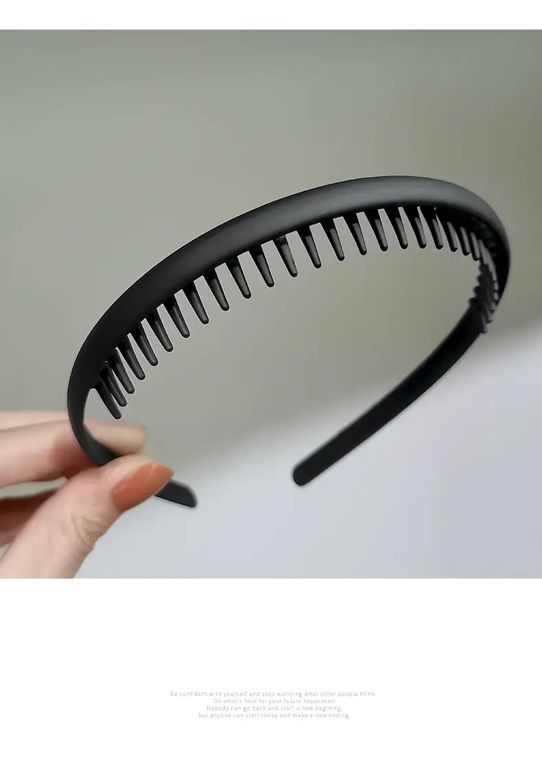 Black Toothed Hair Hoop for Women Summer Makeup Grotto — feature 8