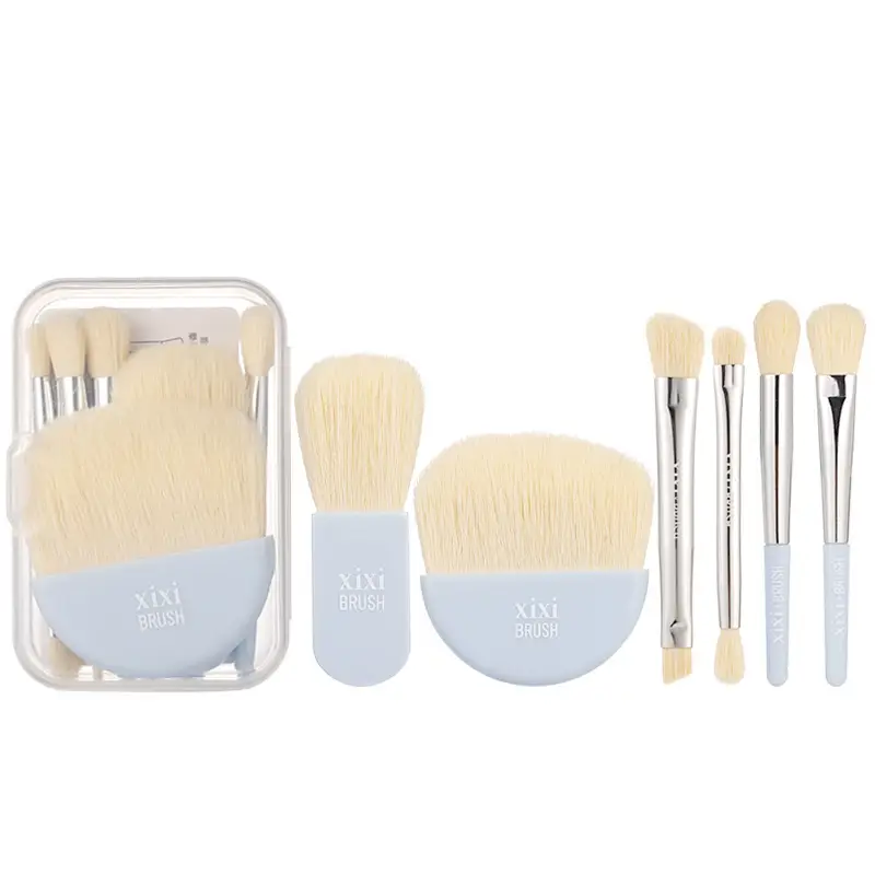 Xixi Mini Makeup Brush Set 6 Pack Loose Powder Eyeshadow Blush Highlight - Image 7