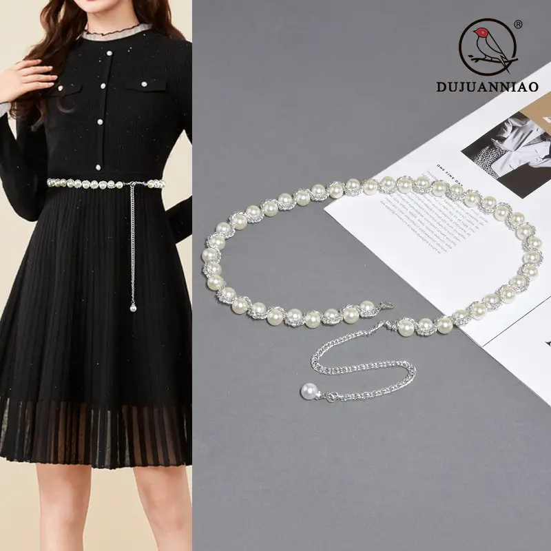 Pearl Woven Waist Chain for Women - Image 2