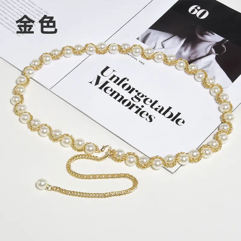 Pearl Woven Waist Chain for Women