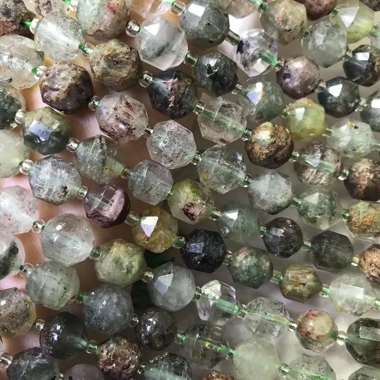 Natural Green Ghost Round Crystal Beads for Long Chain Bracelet - Image 4