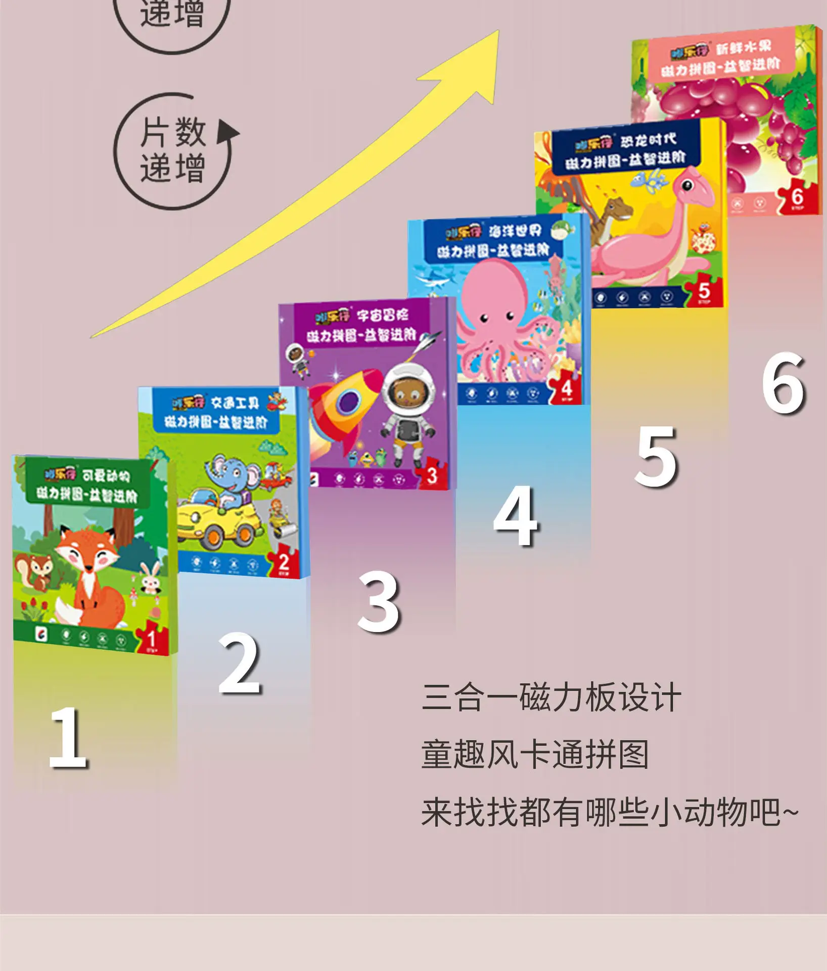 Magnetic Puzzle for Kids 3-6 Years Early Education Literacy Board — feature 3
