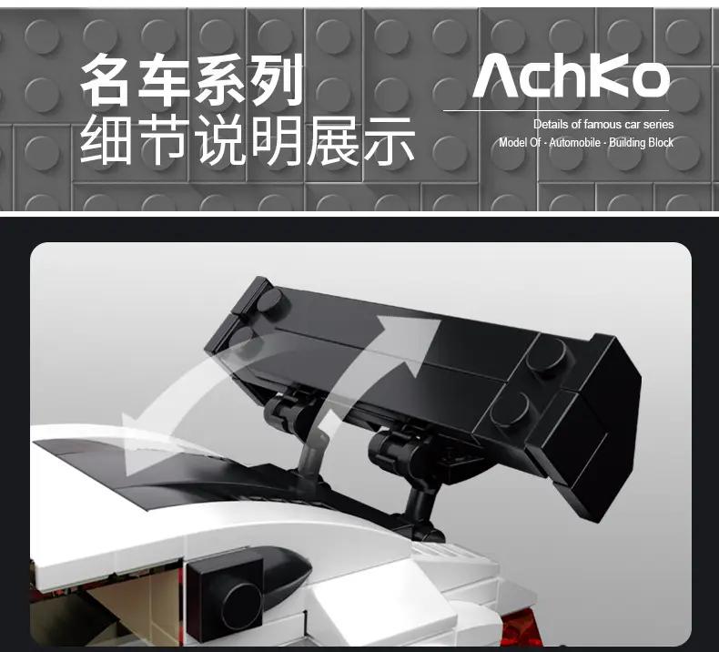 Akochi Famous Car Police Car Toy 8x8 Grid — feature 7