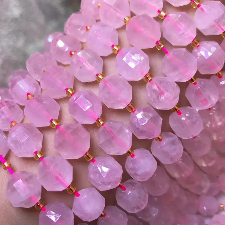 Pink Crystal Beads for Jewelry Making - Image 2