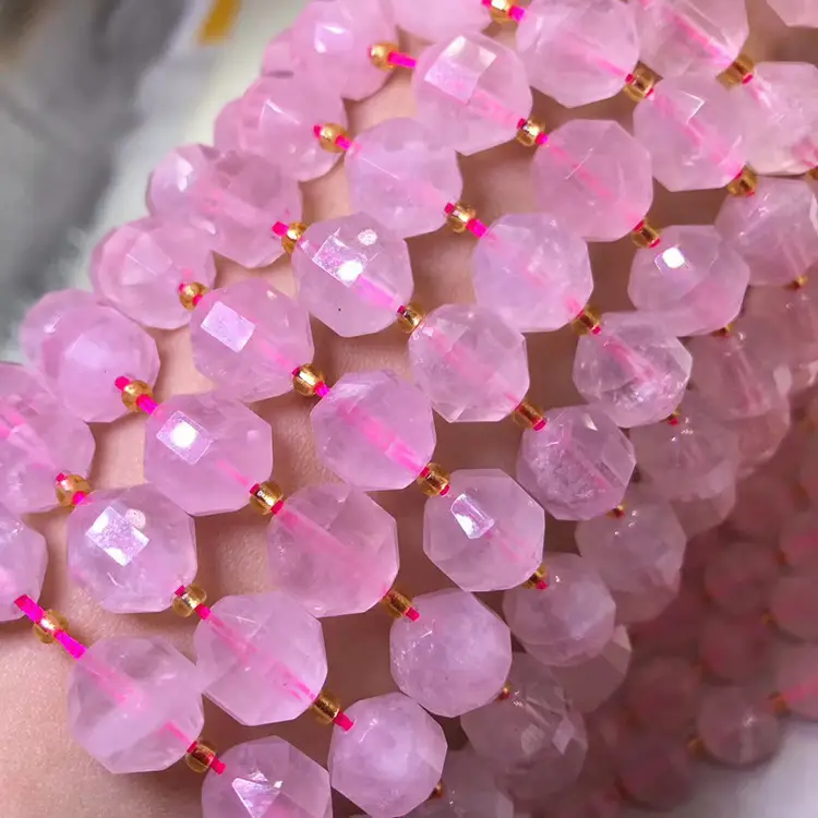 Pink Crystal Beads for Jewelry Making - Image 3