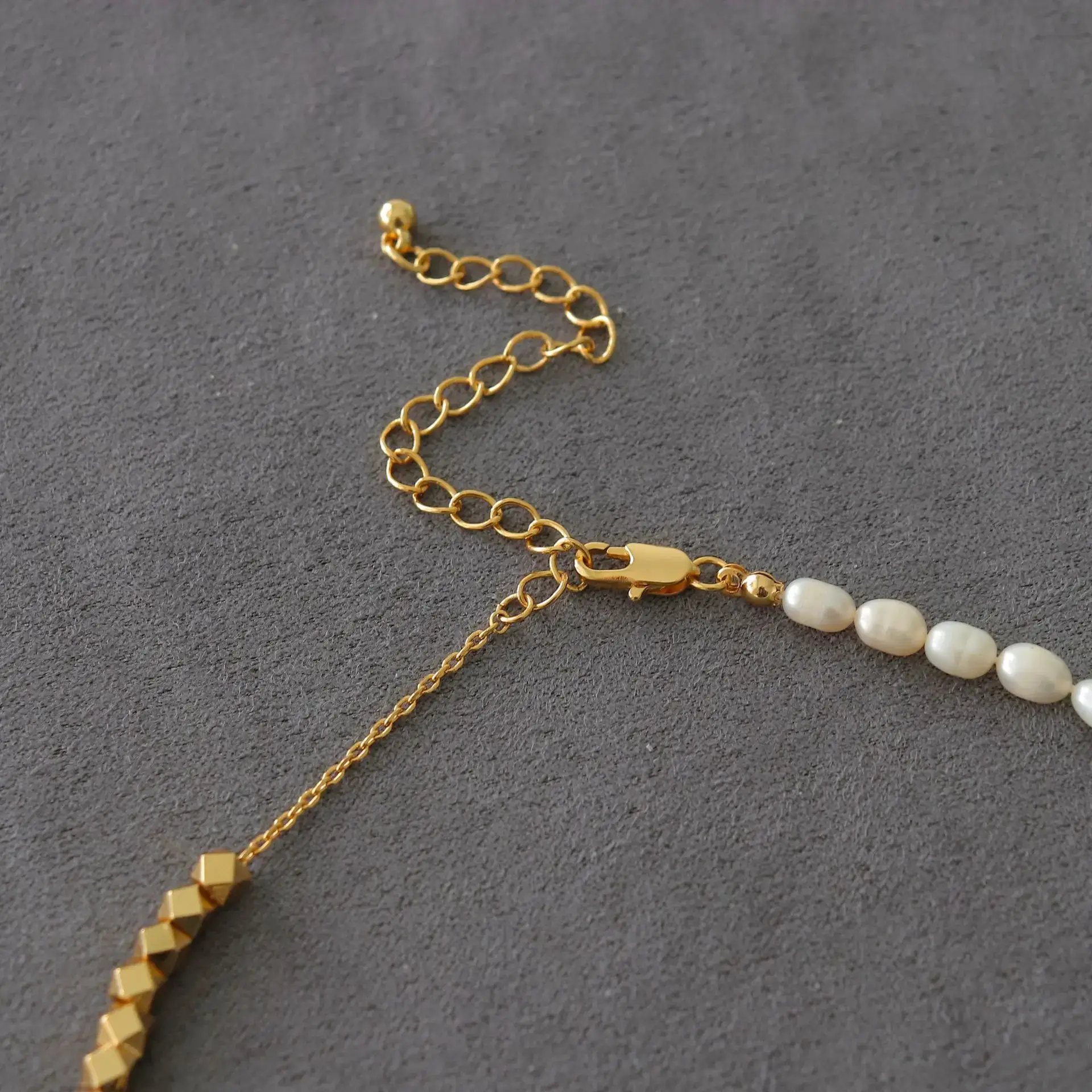 Gold Pearl Necklace & Earrings Set for Women — feature 8