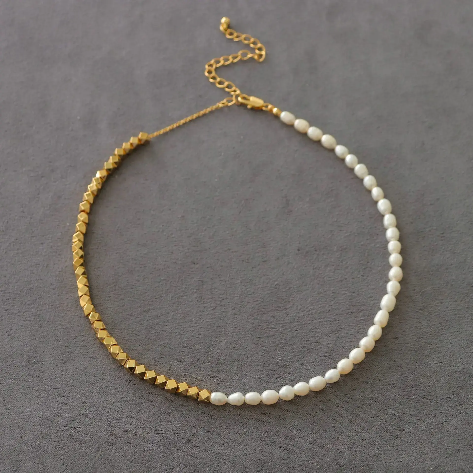 Gold Pearl Necklace & Earrings Set for Women — feature 9