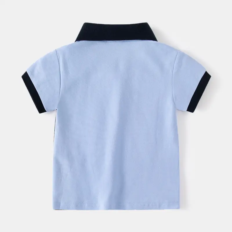 Children's Boys Polo T-Shirt Yellow Blue White 2025 - Image 5