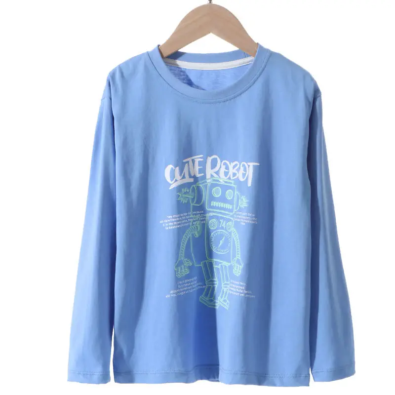 Blue Cute Resort Boys Long Sleeve T-Shirt - Image 9