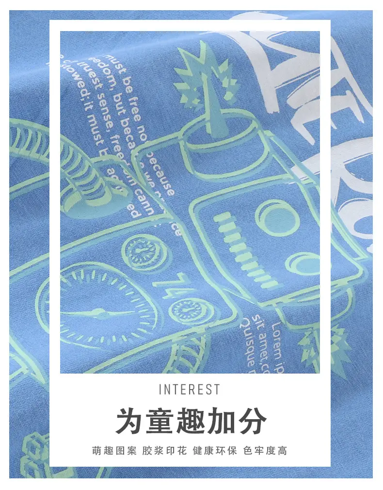 Blue Cute Resort Boys Long Sleeve T-Shirt — feature 6