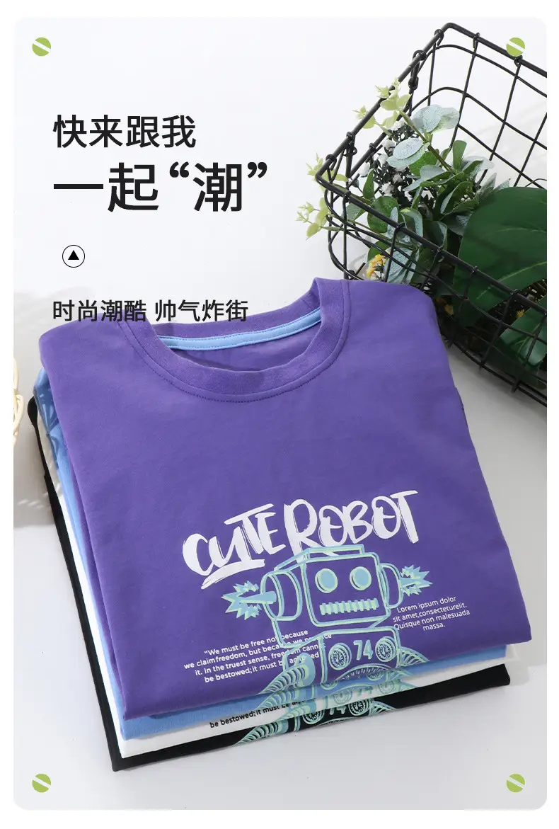 Blue Cute Resort Boys Long Sleeve T-Shirt — feature 8