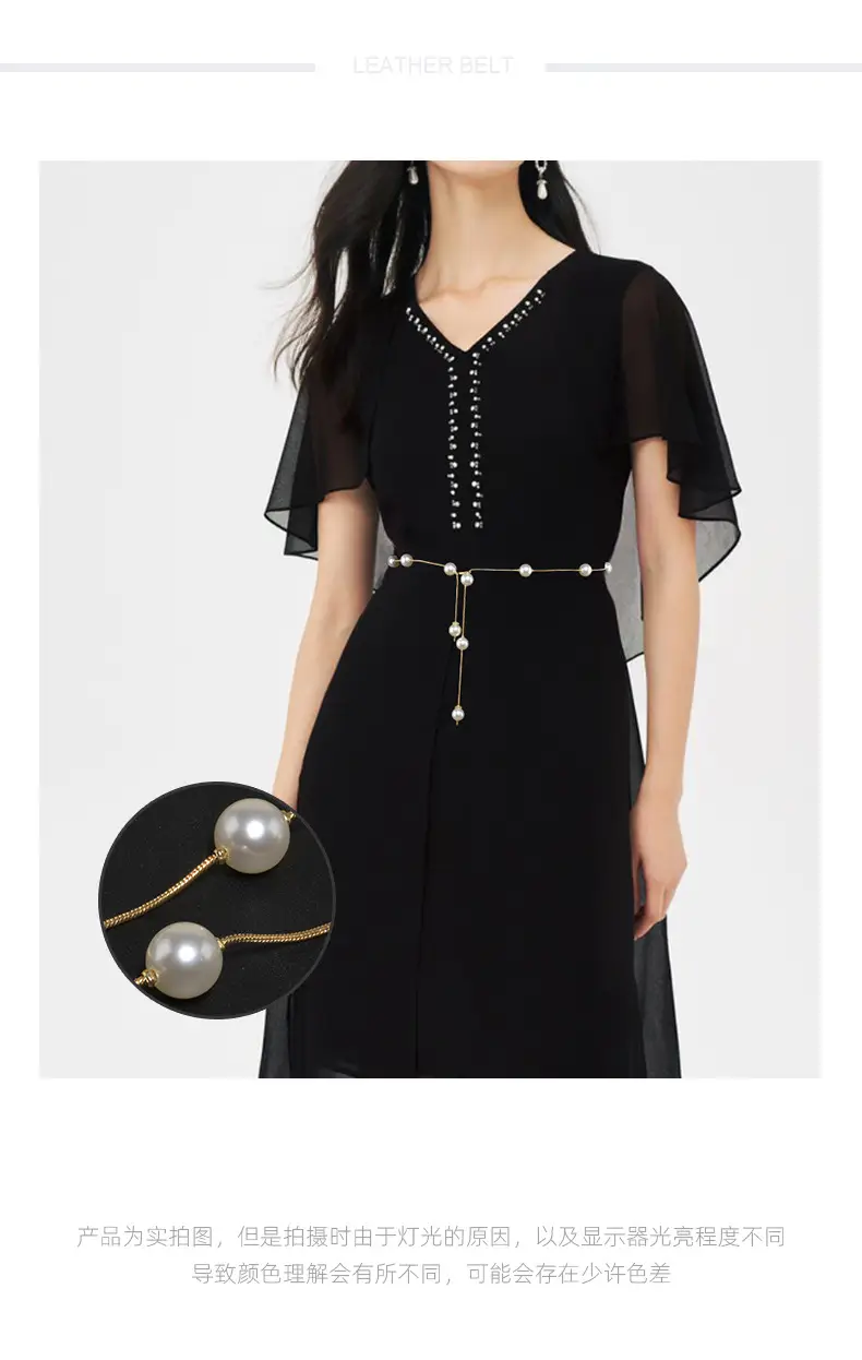 Pearl Waist Chain Women Korean Style Thin Belt Decorative β feature 12
