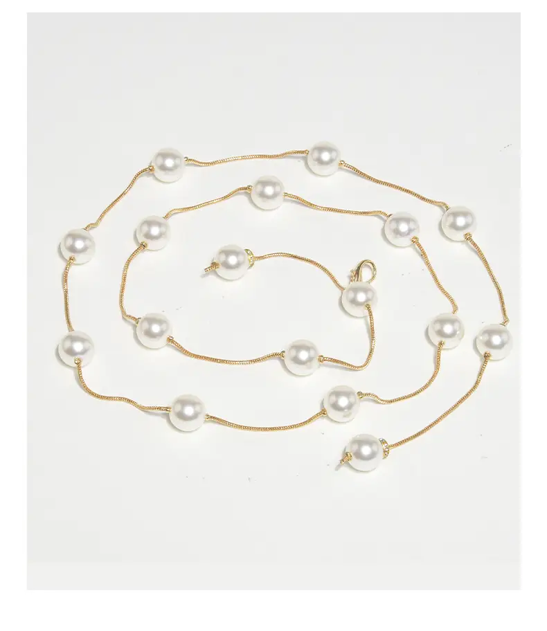 Pearl Waist Chain Women Korean Style Thin Belt Decorative β feature 17